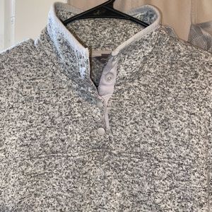 Quarter buttoned pullover fleece